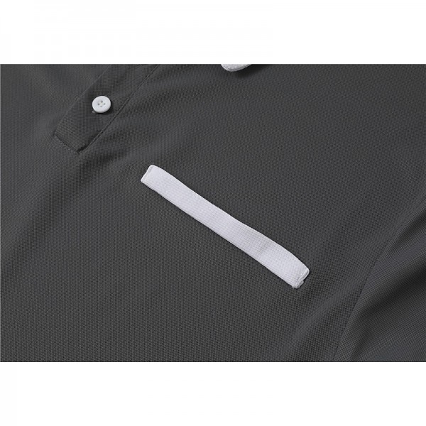 Men&#039;s Button Up Polos Polo Shirt Casual Holiday Lapel Short Sleeve Fashion Basic Plain Classic Summer Regular Fit Navy Black White Burgundy Sky Blue Grey Button Up Polos