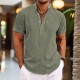Men's Shirt Linen Shirt Popover Shirt Summer Shirt Beach Shirt Black White Pink Short Sleeve Plain Henley Summer Casual Daily Clothing Apparel Men's Shirt Linen Shirt Popover Shirt Summer Shirt Beach Shirt Black White Pink Short Sleeve Plain Henley Summer Casual Daily Clothing Apparel