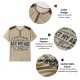 Men&#039;s Henley Shirt Graphic Letter Henley Clothing Apparel 3D Print Outdoor Daily Short Sleeve Print Button-Down Fashion Designer Comfortable