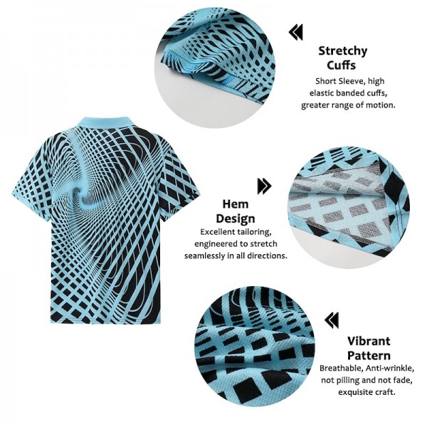Men's Polo Shirt Waffle Polo Shirt Lapel Polo Button Up Polos Golf Shirt Optical Illusion Graphic Prints Turndown White Yellow Royal Blue Blue Green Outdoor Street Short Sleeve Print Clothing Apparel Men's Polo Shirt Waffle Polo Shirt Lapel Polo Button Up Polos Golf Shirt Optical Illusion Graphic Prints Turndown White Yellow Royal Blue Blue Green Outdoor Street Short Sleeve Print Clothing Apparel