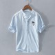 Men's Shirt Linen Shirt Cotton Linen Shirt Popover Shirt Casual Shirt White Navy Blue Light Blue Short Sleeve Coconut Tree Band Collar Summer Street Hawaiian Clothing Apparel Men's Shirt Linen Shirt Cotton Linen Shirt Popover Shirt Casual Shirt White Navy Blue Light Blue Short Sleeve Coconut Tree Band Collar Summer Street Hawaiian Clothing Apparel