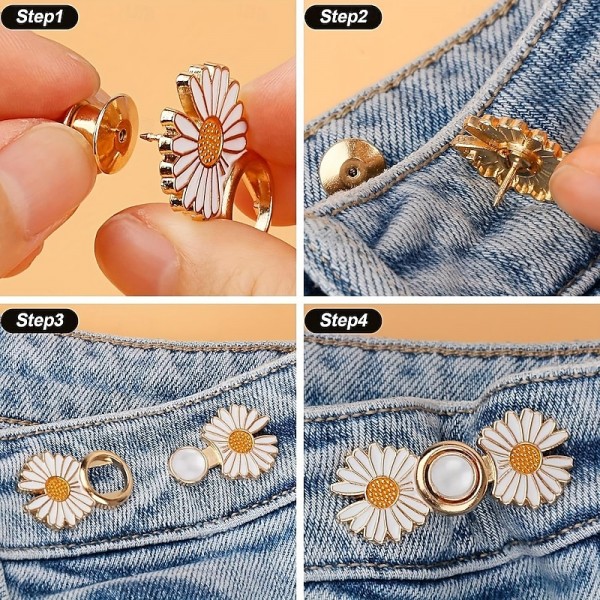 4pcs Adjustable Waistband Wonder: Deluxe Buckle Pin for Tailoring Pants & Dresses, Enhance Your Outfit with Precision Fit & Style 4pcs Adjustable Waistband Wonder: Deluxe Buckle Pin for Tailoring Pants & Dresses, Enhance Your Outfit with Precision Fit & Style