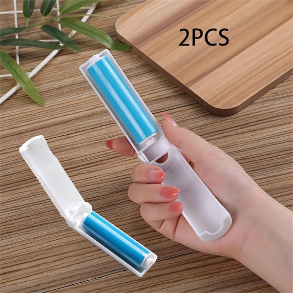 2PCS Foldable Washable Reusable Hair Remover Clothing Hair Remover Hair Removal Brush Hair Sticking Drum Rolling Brush Plush Roll Stick Duster 2PCS Foldable Washable Reusable Hair Remover Clothing Hair Remover Hair Removal Brush Hair Sticking Drum Rolling Brush Plush Roll Stick Duster