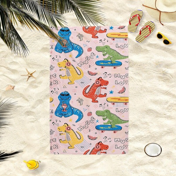 Beach Towel Swimming Pool Outdoor Travel Dinosaur Oversized Ultra-fine Fiber Bath Towel Quick-Drying Lightweight Blanket Towel Beach Towel Swimming Pool Outdoor Travel Dinosaur Oversized Ultra-fine Fiber Bath Towel Quick-Drying Lightweight Blanket Towel