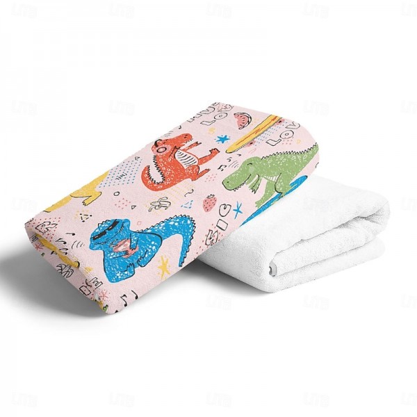 Beach Towel Swimming Pool Outdoor Travel Dinosaur Oversized Ultra-fine Fiber Bath Towel Quick-Drying Lightweight Blanket Towel Beach Towel Swimming Pool Outdoor Travel Dinosaur Oversized Ultra-fine Fiber Bath Towel Quick-Drying Lightweight Blanket Towel