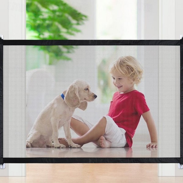 Dog Gates Indoor Pet Isolation Net Folding Safety Door Guard, Pet Isolation Net, Dog Barriers, Magic Gate for Dogs, Safety Fence for Hall Doorway, Pet Isolation Net Indoor Outdoor Dog Gates Indoor Pet Isolation Net Folding Safety Door Guard, Pet Isolation Net, Dog Barriers, Magic Gate for Dogs, Safety Fence for Hall Doorway, Pet Isolation Net Indoor Outdoor