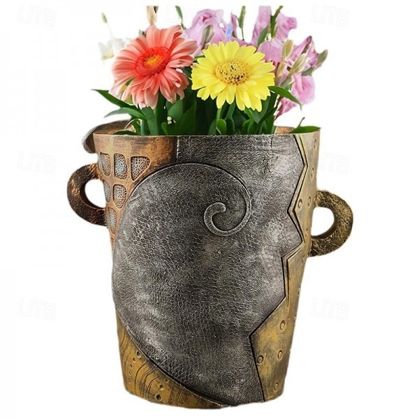 Brutalist Abstract Beauty Face Flower Pot Colorful Resin Head Planter with Handles for Easy Moving, Unique Artistic Decor for Indoor/Outdoor Plants, Perfect Gift for Art and Plant Lovers Brutalist Abstract Beauty Face Flower Pot Colorful Resin Head Planter with Handles for Easy Moving, Unique Artistic Decor for Indoor/Outdoor Plants, Perfect Gift for Art and Plant Lovers