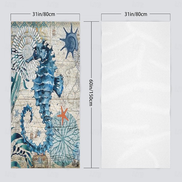 Beach Towel Quick-Drying Vintage Seahorse Sea Turtle Soft Microfiber Sand Pool Bath Outdoor Travel Towel Camping Swimming Yoga Sports Girls Women Men Adults Beach Towel Quick-Drying Vintage Seahorse Sea Turtle Soft Microfiber Sand Pool Bath Outdoor Travel Towel Camping Swimming Yoga Sports Girls Women Men Adults