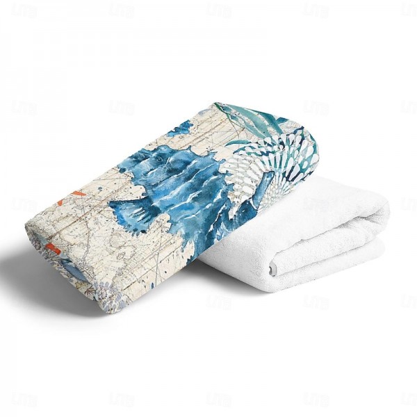Beach Towel Quick-Drying Vintage Seahorse Sea Turtle Soft Microfiber Sand Pool Bath Outdoor Travel Towel Camping Swimming Yoga Sports Girls Women Men Adults Beach Towel Quick-Drying Vintage Seahorse Sea Turtle Soft Microfiber Sand Pool Bath Outdoor Travel Towel Camping Swimming Yoga Sports Girls Women Men Adults