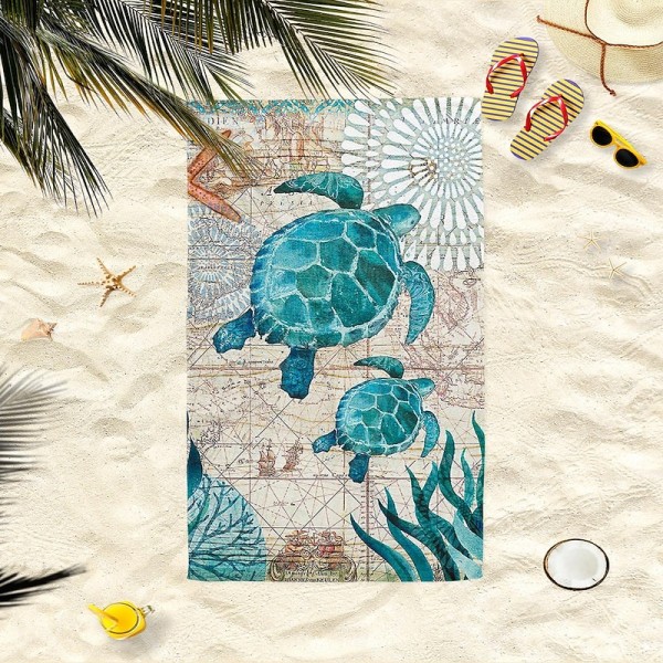 Beach Towel Quick-Drying Vintage Seahorse Sea Turtle Soft Microfiber Sand Pool Bath Outdoor Travel Towel Camping Swimming Yoga Sports Girls Women Men Adults Beach Towel Quick-Drying Vintage Seahorse Sea Turtle Soft Microfiber Sand Pool Bath Outdoor Travel Towel Camping Swimming Yoga Sports Girls Women Men Adults