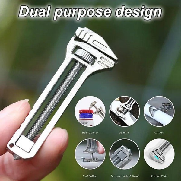 Mini Multitool Wrench - Compact Titanium Multitool, Tispanner A Compact Titanium Multitool Always Within Reach, Mini Alloy Multi-tool for Everyday Prep, Keychain Bottle Opener Mini Spanner Mini Multitool Wrench - Compact Titanium Multitool, Tispanner A Compact Titanium Multitool Always Within Reach, Mini Alloy Multi-tool for Everyday Prep, Keychain Bottle Opener Mini Spanner