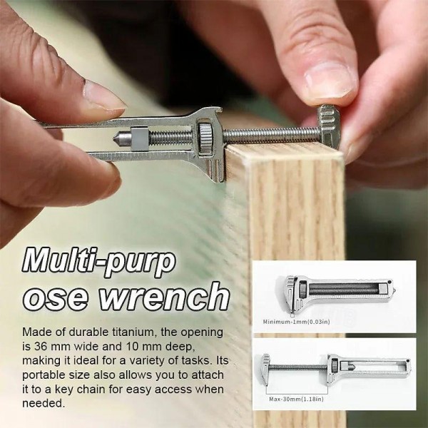 Mini Multitool Wrench - Compact Titanium Multitool, Tispanner A Compact Titanium Multitool Always Within Reach, Mini Alloy Multi-tool for Everyday Prep, Keychain Bottle Opener Mini Spanner Mini Multitool Wrench - Compact Titanium Multitool, Tispanner A Compact Titanium Multitool Always Within Reach, Mini Alloy Multi-tool for Everyday Prep, Keychain Bottle Opener Mini Spanner