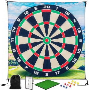 Golf Chipping Game Set Includes 6x6 Ft Sticky Playing Mat, N&#039; Stick Golf Games with Chip N&#039; Stick Golf Balls - Targets with Chipping Mat