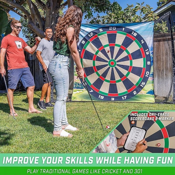 Golf Chipping Game Set Includes 6x6 Ft Sticky Playing Mat, N' Stick Golf Games with Chip N' Stick Golf Balls - Targets with Chipping Mat Golf Chipping Game Set Includes 6x6 Ft Sticky Playing Mat, N' Stick Golf Games with Chip N' Stick Golf Balls - Targets with Chipping Mat