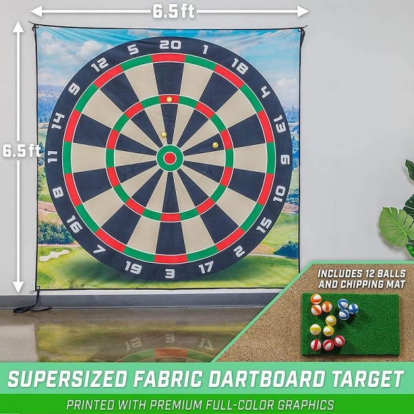 Golf Chipping Game Set Includes 6x6 Ft Sticky Playing Mat, N' Stick Golf Games with Chip N' Stick Golf Balls - Targets with Chipping Mat Golf Chipping Game Set Includes 6x6 Ft Sticky Playing Mat, N' Stick Golf Games with Chip N' Stick Golf Balls - Targets with Chipping Mat