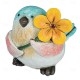 Colorful Bird Ornament With Flowers Hand Painted Resin Animals Statues Holiday Decor Home Garden Table Decoration Bird Figurine Crutches Ornament Colorful Bird Ornament With Flowers Hand Painted Resin Animals Statues Holiday Decor Home Garden Table Decoration Bird Figurine Crutches Ornament
