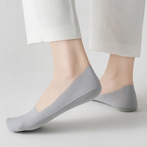 5pcs/set Ice Silk Boat Socks Women's Spring Summer Thin Non-slip Socks Cotton Bottom Socks High Heels Shallow Mouth Invisible Socks 5pcs/set Ice Silk Boat Socks Women's Spring Summer Thin Non-slip Socks Cotton Bottom Socks High Heels Shallow Mouth Invisible Socks