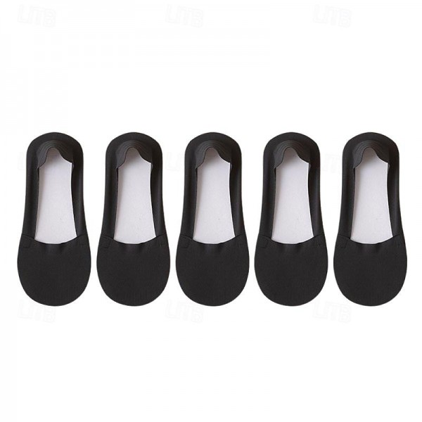 5pcs/set Ice Silk Boat Socks Women's Spring Summer Thin Non-slip Socks Cotton Bottom Socks High Heels Shallow Mouth Invisible Socks 5pcs/set Ice Silk Boat Socks Women's Spring Summer Thin Non-slip Socks Cotton Bottom Socks High Heels Shallow Mouth Invisible Socks