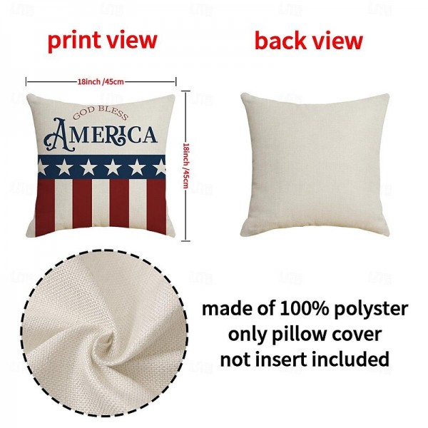 Independence Day Decorative Toss Pillows Cover 1PC Soft Square Cushion Case Pillowcase for Bedroom Livingroom Sofa Couch Chair Independence Day Decorative Toss Pillows Cover 1PC Soft Square Cushion Case Pillowcase for Bedroom Livingroom Sofa Couch Chair