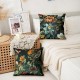 Birds Flowers Decorative Toss Pillows Cover 4PC Soft Square Cushion Case Pillowcase for Bedroom Livingroom Sofa Couch Chair Birds Flowers Decorative Toss Pillows Cover 4PC Soft Square Cushion Case Pillowcase for Bedroom Livingroom Sofa Couch Chair
