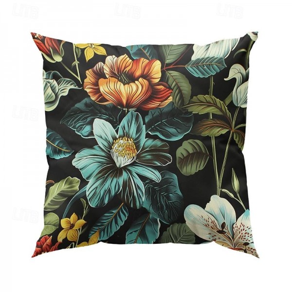 Birds Flowers Decorative Toss Pillows Cover 4PC Soft Square Cushion Case Pillowcase for Bedroom Livingroom Sofa Couch Chair Birds Flowers Decorative Toss Pillows Cover 4PC Soft Square Cushion Case Pillowcase for Bedroom Livingroom Sofa Couch Chair