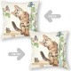 Birds Flowers Decorative Toss Pillows Cover 4PC Soft Square Cushion Case Pillowcase for Bedroom Livingroom Sofa Couch Chair Birds Flowers Decorative Toss Pillows Cover 4PC Soft Square Cushion Case Pillowcase for Bedroom Livingroom Sofa Couch Chair