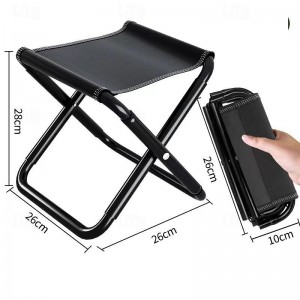 Outdoor Portable Folding Chair - Tactical Stool for Fishing, Travel, Camping, Hiking; Sturdy, Lightweight, and Compact for Queuing or Camping