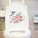 Peony Cuckoo Hummingbird Whale Refrigerator Sticker Toilet Sticker Washing Machine Sticker Toilet Toilet Bathroom Kitchen Laundry Room Can Remove Home Background Decoration Wall Sticker