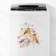 Peony Cuckoo Hummingbird Whale Refrigerator Sticker Toilet Sticker Washing Machine Sticker Toilet Toilet Bathroom Kitchen Laundry Room Can Remove Home Background Decoration Wall Sticker