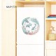 Peony Cuckoo Hummingbird Whale Refrigerator Sticker Toilet Sticker Washing Machine Sticker Toilet Toilet Bathroom Kitchen Laundry Room Can Remove Home Background Decoration Wall Sticker