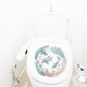 Peony Cuckoo Hummingbird Whale Refrigerator Sticker Toilet Sticker Washing Machine Sticker Toilet Toilet Bathroom Kitchen Laundry Room Can Remove Home Background Decoration Wall Sticker