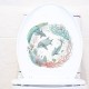 Peony Cuckoo Hummingbird Whale Refrigerator Sticker Toilet Sticker Washing Machine Sticker Toilet Toilet Bathroom Kitchen Laundry Room Can Remove Home Background Decoration Wall Sticker