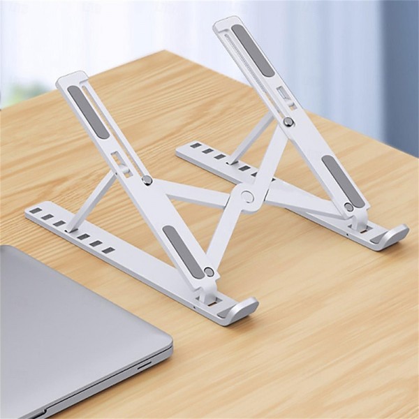 Adjustable Laptop Stand - Foldable, Portable Aluminum Alloy Stand, Breathable and Lightweight, Compatible Laptops, and Tablets Adjustable Laptop Stand - Foldable, Portable Aluminum Alloy Stand, Breathable and Lightweight, Compatible Laptops, and Tablets