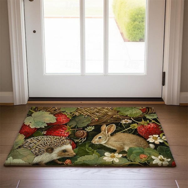 Hedgehog Fruits Doormat Kitchen Mat Floor Mat Non-Slip Area Rug Oil Proof Rug Indoor Outdoor Mat Bedroom Decor Bathroom Mat Entrance Rug Hedgehog Fruits Doormat Kitchen Mat Floor Mat Non-Slip Area Rug Oil Proof Rug Indoor Outdoor Mat Bedroom Decor Bathroom Mat Entrance Rug