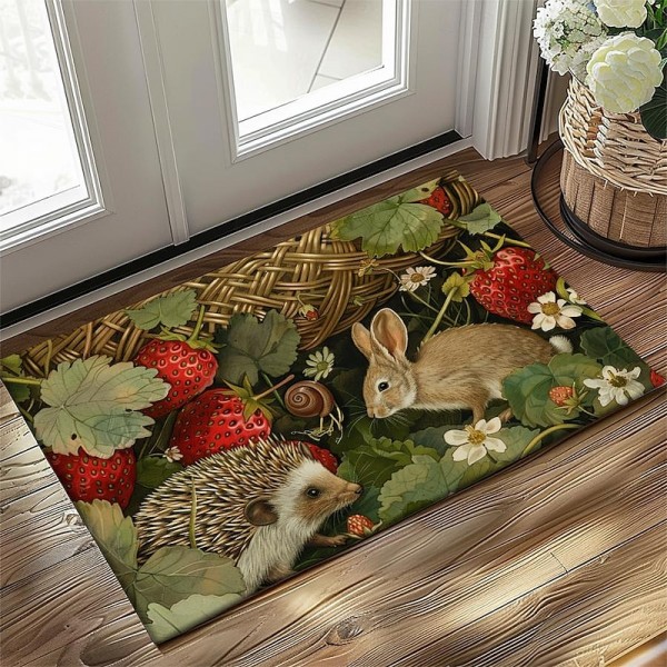 Hedgehog Fruits Doormat Kitchen Mat Floor Mat Non-Slip Area Rug Oil Proof Rug Indoor Outdoor Mat Bedroom Decor Bathroom Mat Entrance Rug Hedgehog Fruits Doormat Kitchen Mat Floor Mat Non-Slip Area Rug Oil Proof Rug Indoor Outdoor Mat Bedroom Decor Bathroom Mat Entrance Rug