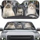 Fun Pet Pattern Car Sunshade - 3D Printed Front Windshield Sun Blocker - UV Protection and Heat Shield Fun Pet Pattern Car Sunshade - 3D Printed Front Windshield Sun Blocker - UV Protection and Heat Shield