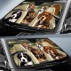 Fun Pet Pattern Car Sunshade - 3D Printed Front Windshield Sun Blocker - UV Protection and Heat Shield Fun Pet Pattern Car Sunshade - 3D Printed Front Windshield Sun Blocker - UV Protection and Heat Shield