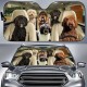 Fun Pet Pattern Car Sunshade - 3D Printed Front Windshield Sun Blocker - UV Protection and Heat Shield Fun Pet Pattern Car Sunshade - 3D Printed Front Windshield Sun Blocker - UV Protection and Heat Shield