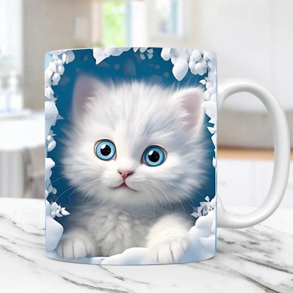 3D Print Kittens Hole In A Wall Mug, Ceramic Coffee Cat Mug 3D Novelty Cat Mugs Cat Lovers Coffee Mug Cat Club Cup White Ceramic Mug Gifts For Men Women 3D Print Kittens Hole In A Wall Mug, Ceramic Coffee Cat Mug 3D Novelty Cat Mugs Cat Lovers Coffee Mug Cat Club Cup White Ceramic Mug Gifts For Men Women