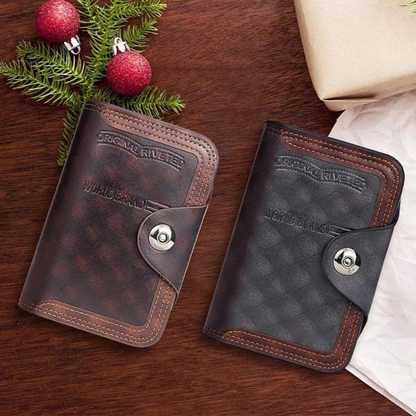 Large-capacity Tri-fold Men's Wallet,Father's Day Gift Men's Short Fashion Wallet with Magnetic Closure, Casual Design, Large Capacity Tri-fold Wallet Large-capacity Tri-fold Men's Wallet,Father's Day Gift Men's Short Fashion Wallet with Magnetic Closure, Casual Design, Large Capacity Tri-fold Wallet