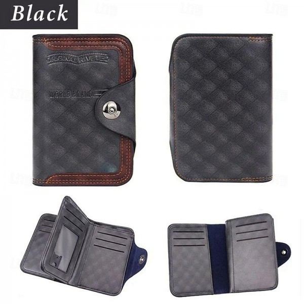 Large-capacity Tri-fold Men's Wallet,Father's Day Gift Men's Short Fashion Wallet with Magnetic Closure, Casual Design, Large Capacity Tri-fold Wallet Large-capacity Tri-fold Men's Wallet,Father's Day Gift Men's Short Fashion Wallet with Magnetic Closure, Casual Design, Large Capacity Tri-fold Wallet