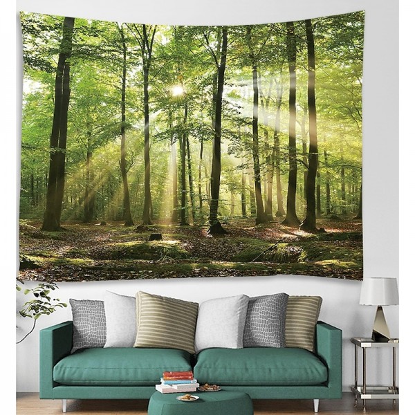 Nature Wall Tapestry Art Decor Blanket Curtain Picnic Tablecloth Hanging Home Bedroom Living Room Dorm Decoration Forest Landscape Sunshine Through Tree Nature Wall Tapestry Art Decor Blanket Curtain Picnic Tablecloth Hanging Home Bedroom Living Room Dorm Decoration Forest Landscape Sunshine Through Tree