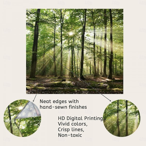 Nature Wall Tapestry Art Decor Blanket Curtain Picnic Tablecloth Hanging Home Bedroom Living Room Dorm Decoration Forest Landscape Sunshine Through Tree Nature Wall Tapestry Art Decor Blanket Curtain Picnic Tablecloth Hanging Home Bedroom Living Room Dorm Decoration Forest Landscape Sunshine Through Tree