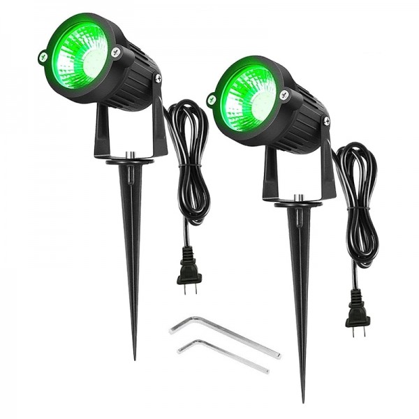 2pcs 5W Outdoor Multicolour Spotlights Waterproof LED Landscape Lights Garden Light Outdoor Lighting Pathway Lights Multicolour Spotlights with Spike Stand EU/US Plug AC85-265V 2pcs 5W Outdoor Multicolour Spotlights Waterproof LED Landscape Lights Garden Light Outdoor Lighting Pathway Lights Multicolour Spotlights with Spike Stand EU/US Plug AC85-265V