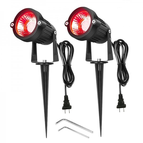 2pcs 5W Outdoor Multicolour Spotlights Waterproof LED Landscape Lights Garden Light Outdoor Lighting Pathway Lights Multicolour Spotlights with Spike Stand EU/US Plug AC85-265V 2pcs 5W Outdoor Multicolour Spotlights Waterproof LED Landscape Lights Garden Light Outdoor Lighting Pathway Lights Multicolour Spotlights with Spike Stand EU/US Plug AC85-265V