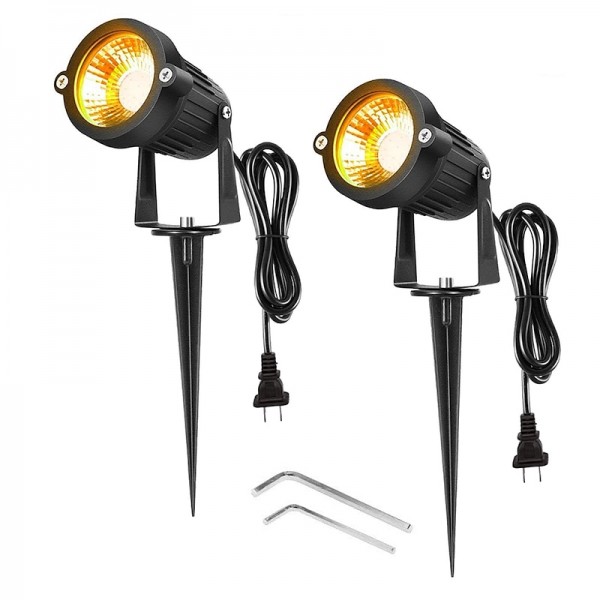 2pcs 5W Outdoor Multicolour Spotlights Waterproof LED Landscape Lights Garden Light Outdoor Lighting Pathway Lights Multicolour Spotlights with Spike Stand EU/US Plug AC85-265V 2pcs 5W Outdoor Multicolour Spotlights Waterproof LED Landscape Lights Garden Light Outdoor Lighting Pathway Lights Multicolour Spotlights with Spike Stand EU/US Plug AC85-265V