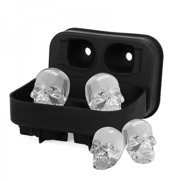 4 Ice Cube Skull Ball Skeleton Mold DIY Skull Ice Box Silicone Mold DIY Homemade for Party Bar Halloween 4 Ice Cube Skull Ball Skeleton Mold DIY Skull Ice Box Silicone Mold DIY Homemade for Party Bar Halloween