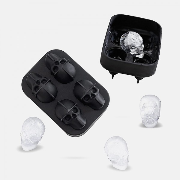 4 Ice Cube Skull Ball Skeleton Mold DIY Skull Ice Box Silicone Mold DIY Homemade for Party Bar Halloween 4 Ice Cube Skull Ball Skeleton Mold DIY Skull Ice Box Silicone Mold DIY Homemade for Party Bar Halloween