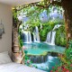 Beautiful wooden ladder waterfall scenery tapestry hanging cloth background cloth decorative cloth hanging cloth Beautiful wooden ladder waterfall scenery tapestry hanging cloth background cloth decorative cloth hanging cloth