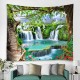 Beautiful wooden ladder waterfall scenery tapestry hanging cloth background cloth decorative cloth hanging cloth Beautiful wooden ladder waterfall scenery tapestry hanging cloth background cloth decorative cloth hanging cloth